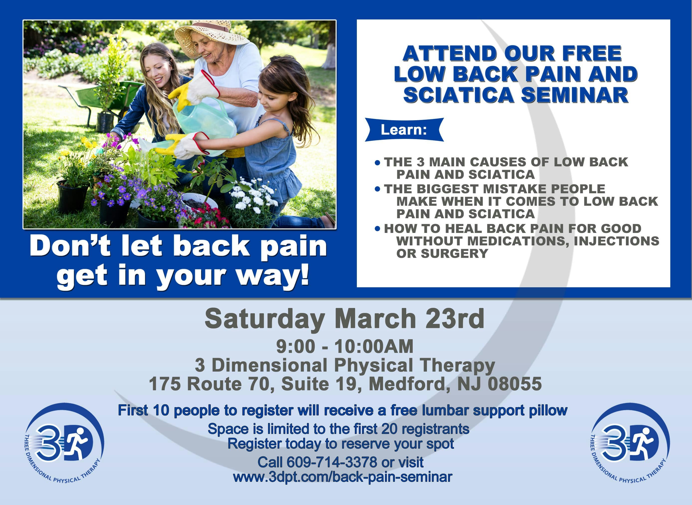 Low Back Pain and Sciatica Seminar