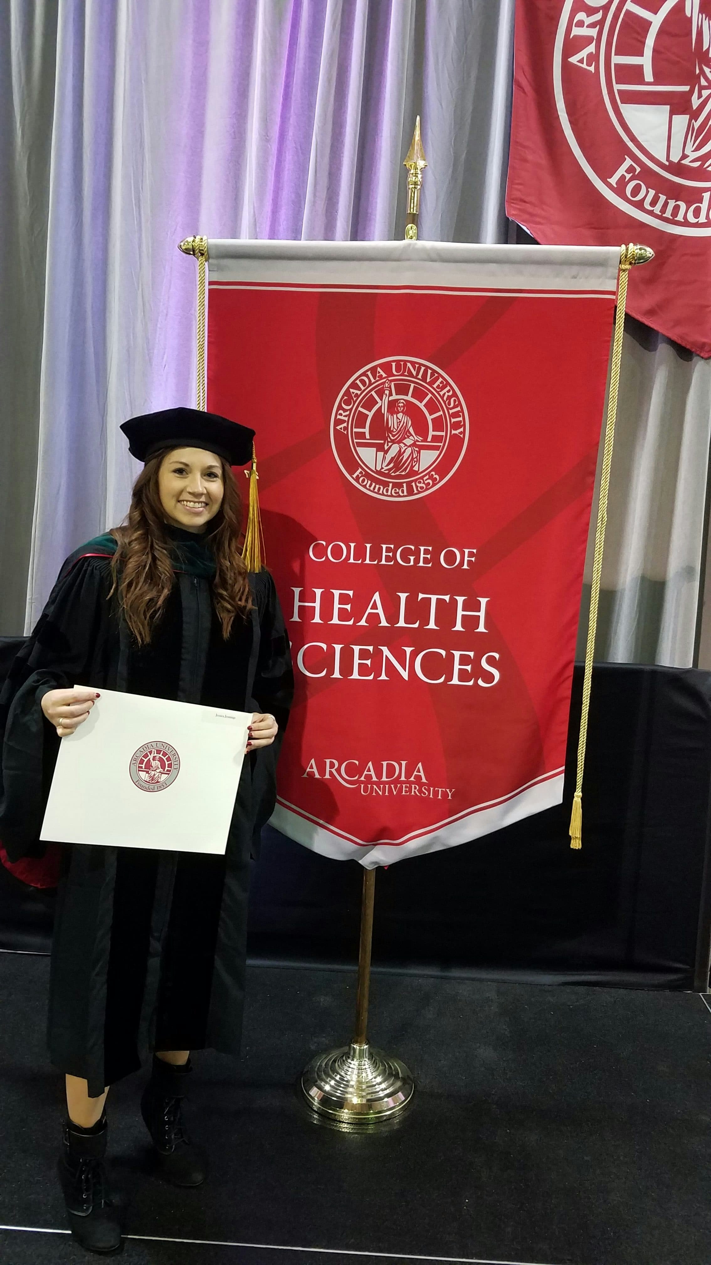 Jess at her OCS residency graduation at Arcadia