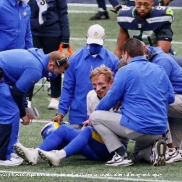 John Wolford injury: Rams QB injures neck, transported to hospital