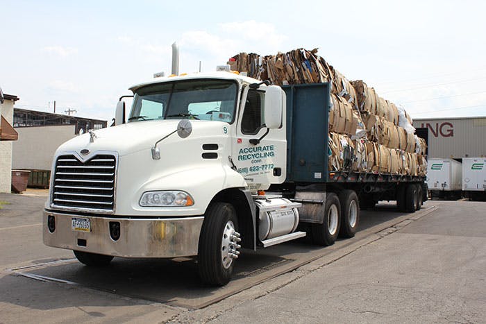 baled paper for recycling