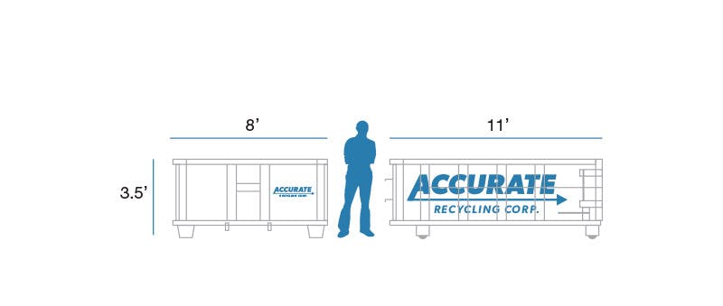 10 yard dumpster schematic