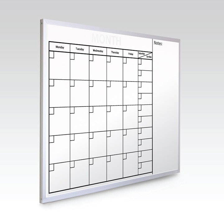 Get Organize Efficiently with Large Whiteboard Dry Erase Calendar 36x48