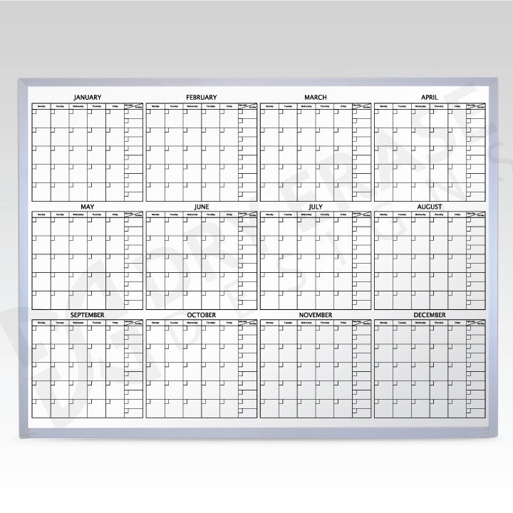 12 Month AtAGlance Whiteboard Calendar 60 x 48 All Dry Erase