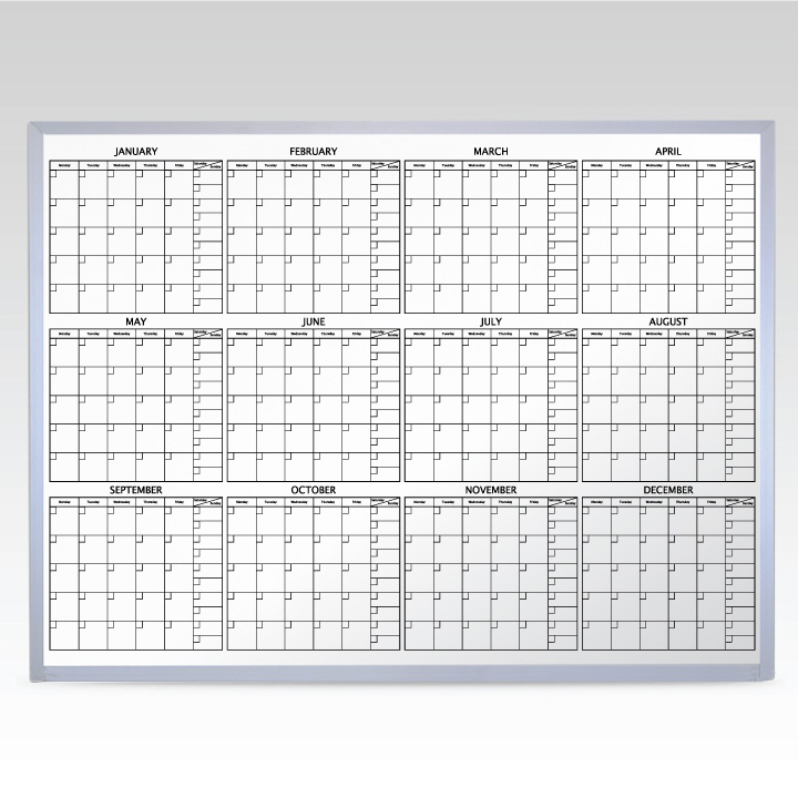 AtAGlance Whiteboard Calendars All Dry Erase