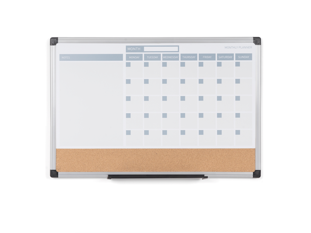 6 Month At-A-Glance Magnetic Whiteboard Calendar 47 x 35