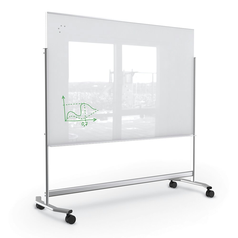 Adjustable Magnetic Dry Erase White Board Easel Creation Station, 40 x  30, Colored Aluminum Frame