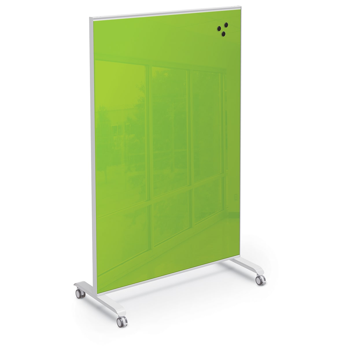 HIERARCHY GROW & ROLL MOBILE MAGNETIC GLASS BOARD - All Dry Erase