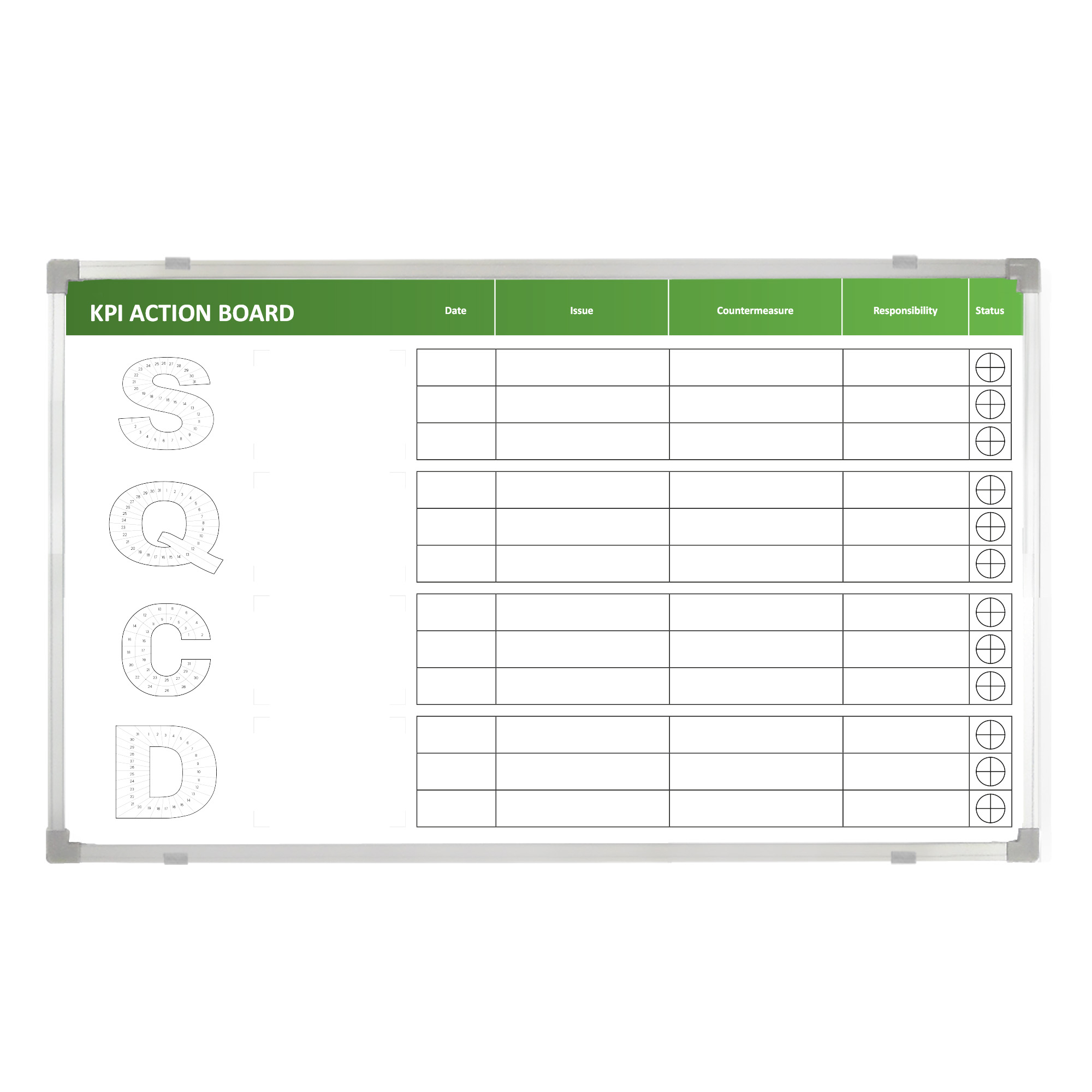 Mobile A3 Problem solving whiteboard - All Dry Erase