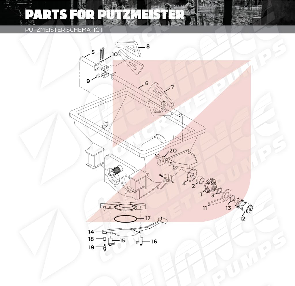 Bearing Flange & Auger Alliance Concrete Pumps Online Store