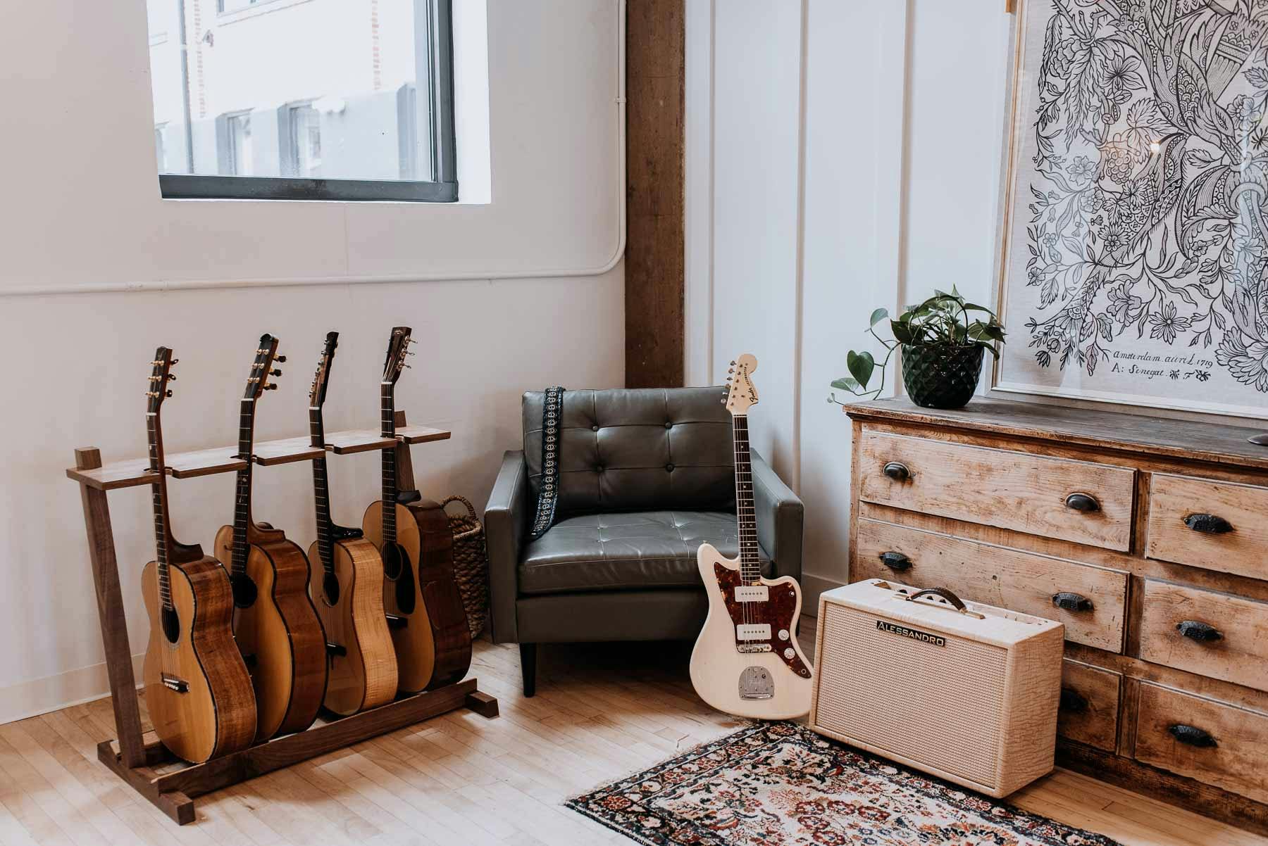 olin guitar stand music room design furniture by american music furniture