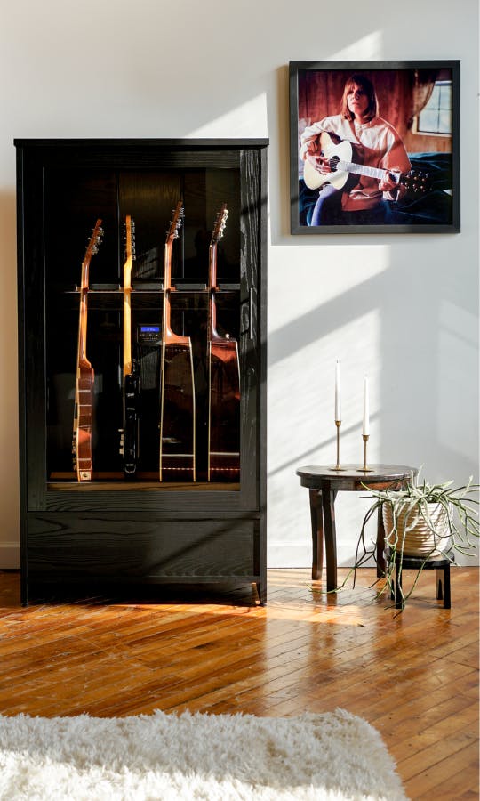 Large Guitar Estate®  Humidified Guitar Storage Cabinet
