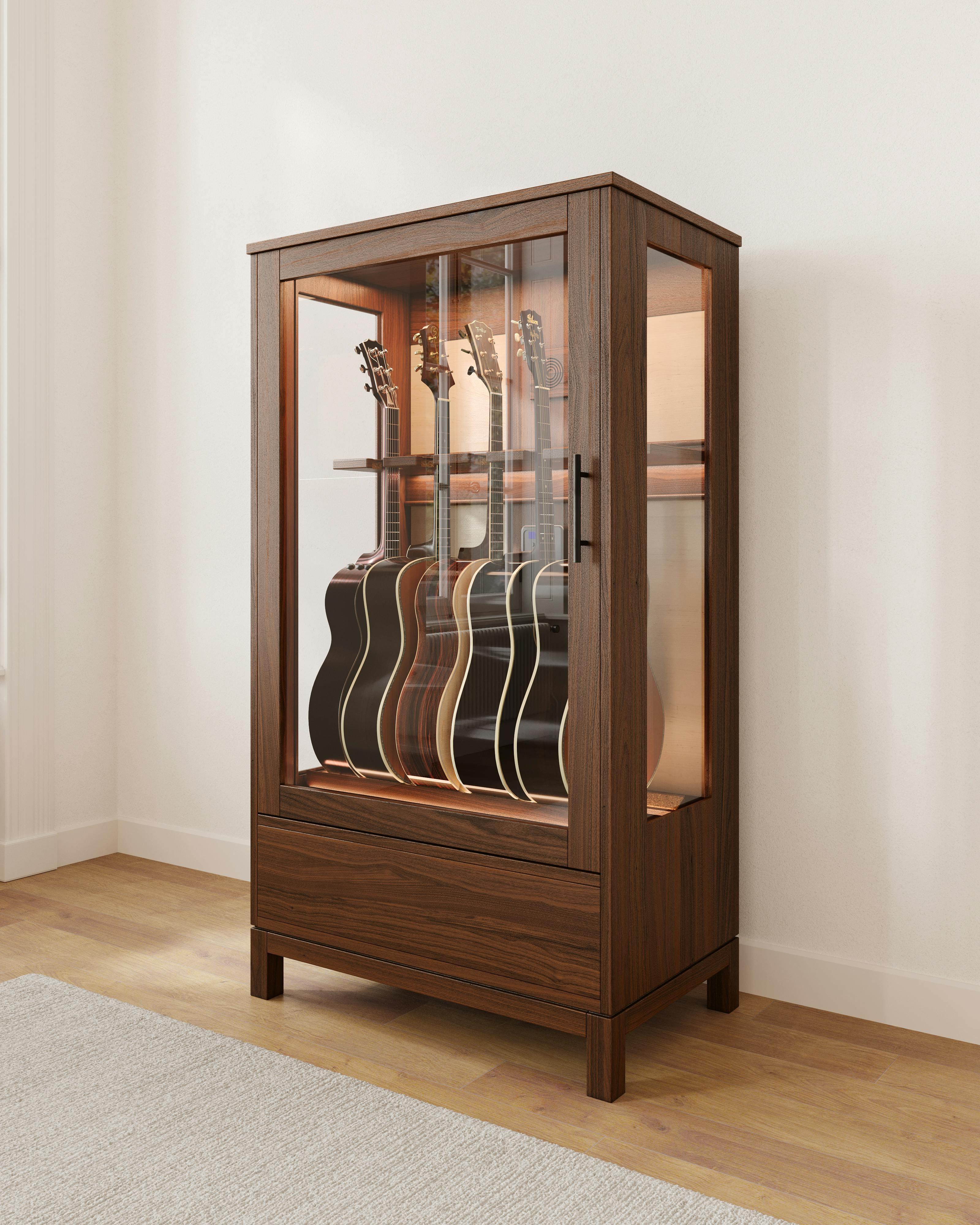 Small Sound Habitat®  Guitar Gear & Media Storage Cabinet
