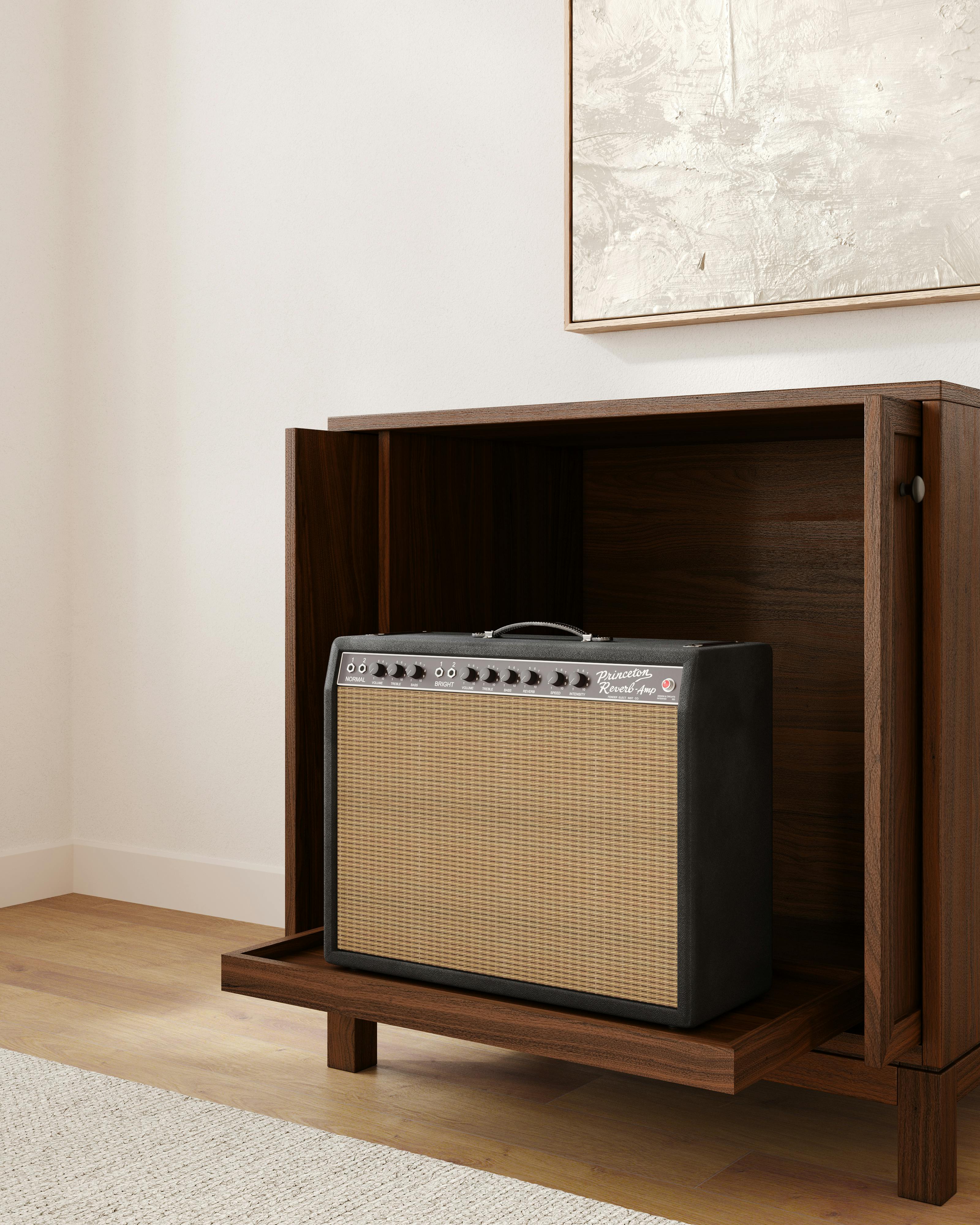Small Sound Habitat®  Guitar Gear & Media Storage Cabinet