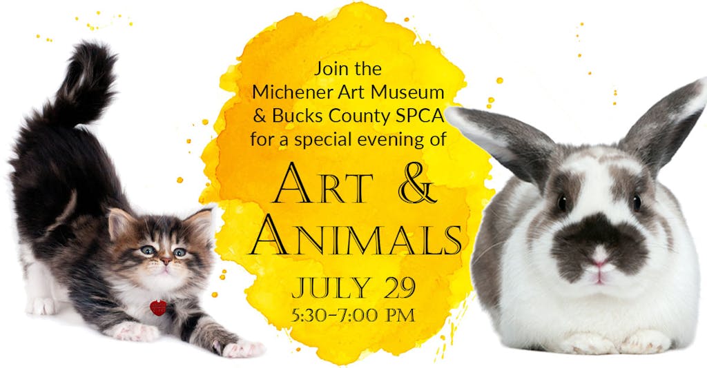 Art and Animals event at the Michener Art Museum
