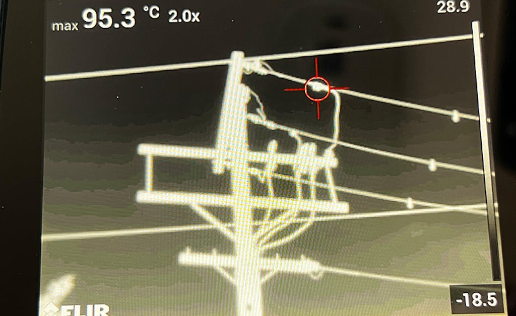 Clearsight uses thermal imaging to detect faults and anomalies in electric utility equipment