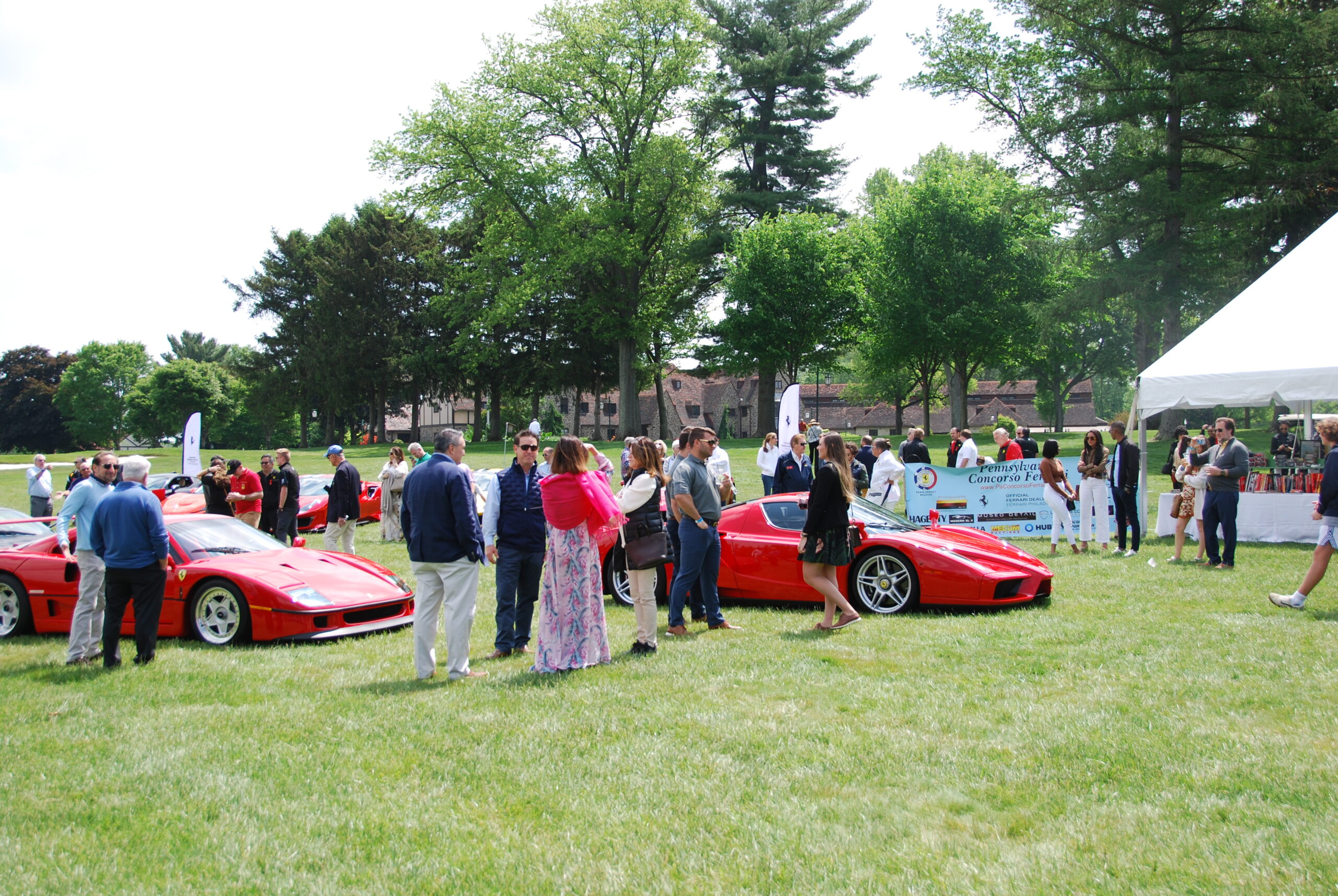 Ferrari Enzo and F40 on display