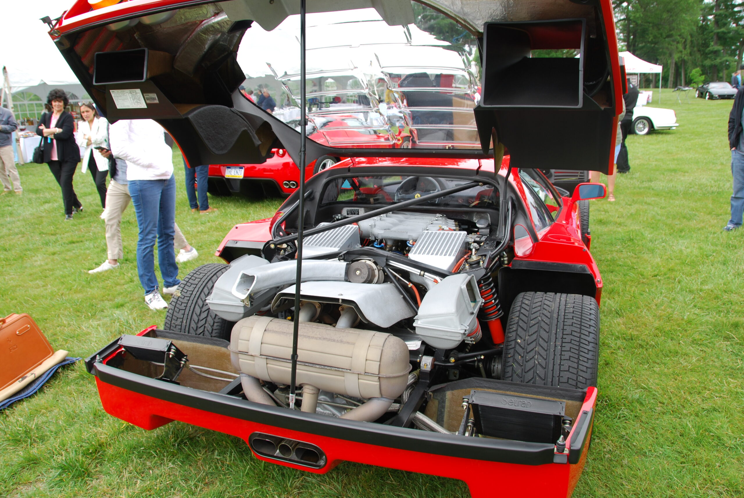 Ferrari F40 engine bay detail
