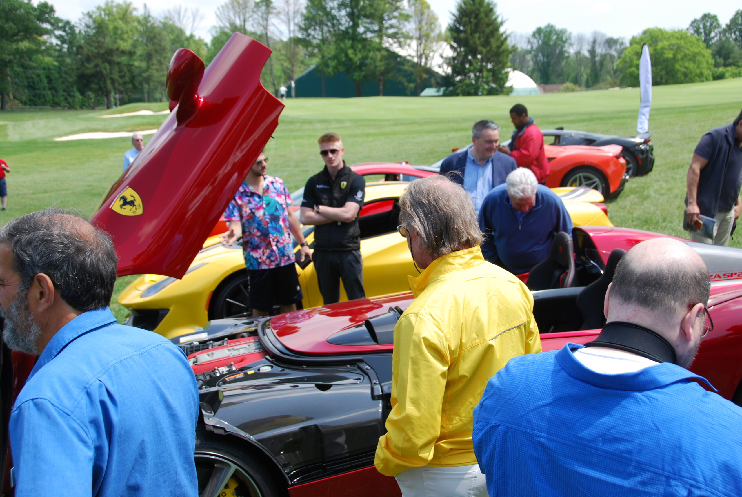 Ferrari Monza on spectator viewing at Concorso
