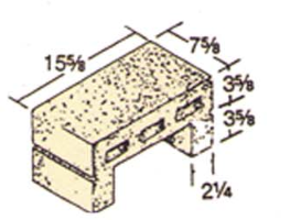 Standard CMU 4'' Block 4 Pallet Block (4 x 16 Hollow + 2 Brick)*