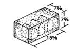 Standard Concrete Masonry Units FHA (solid bottom)