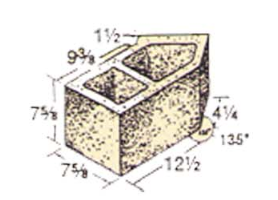 Standard CMU Angle Block