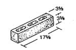 Standard Concrete Masonry Units Half High