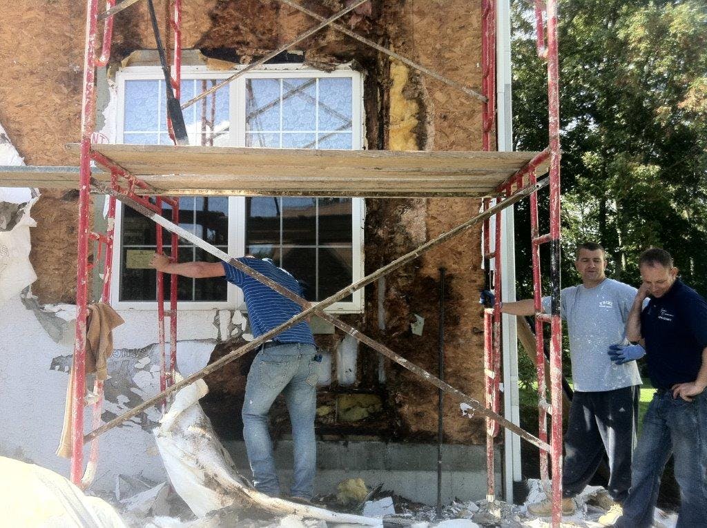 Stucco mold remediation