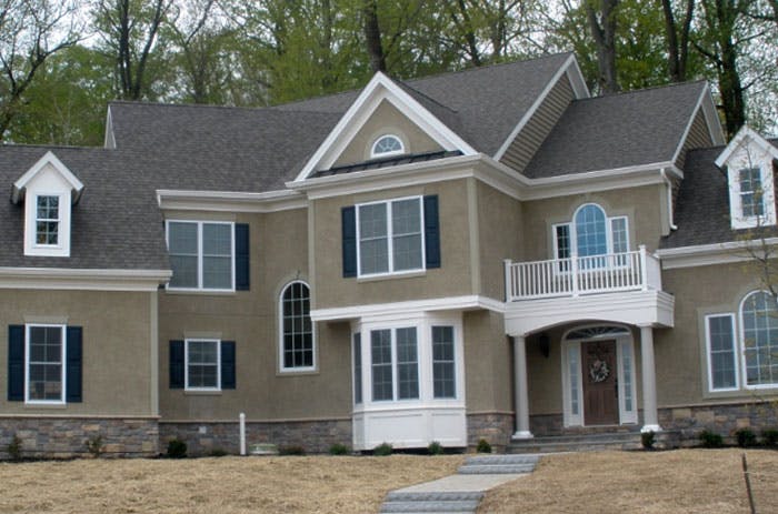 Stucco home exterior