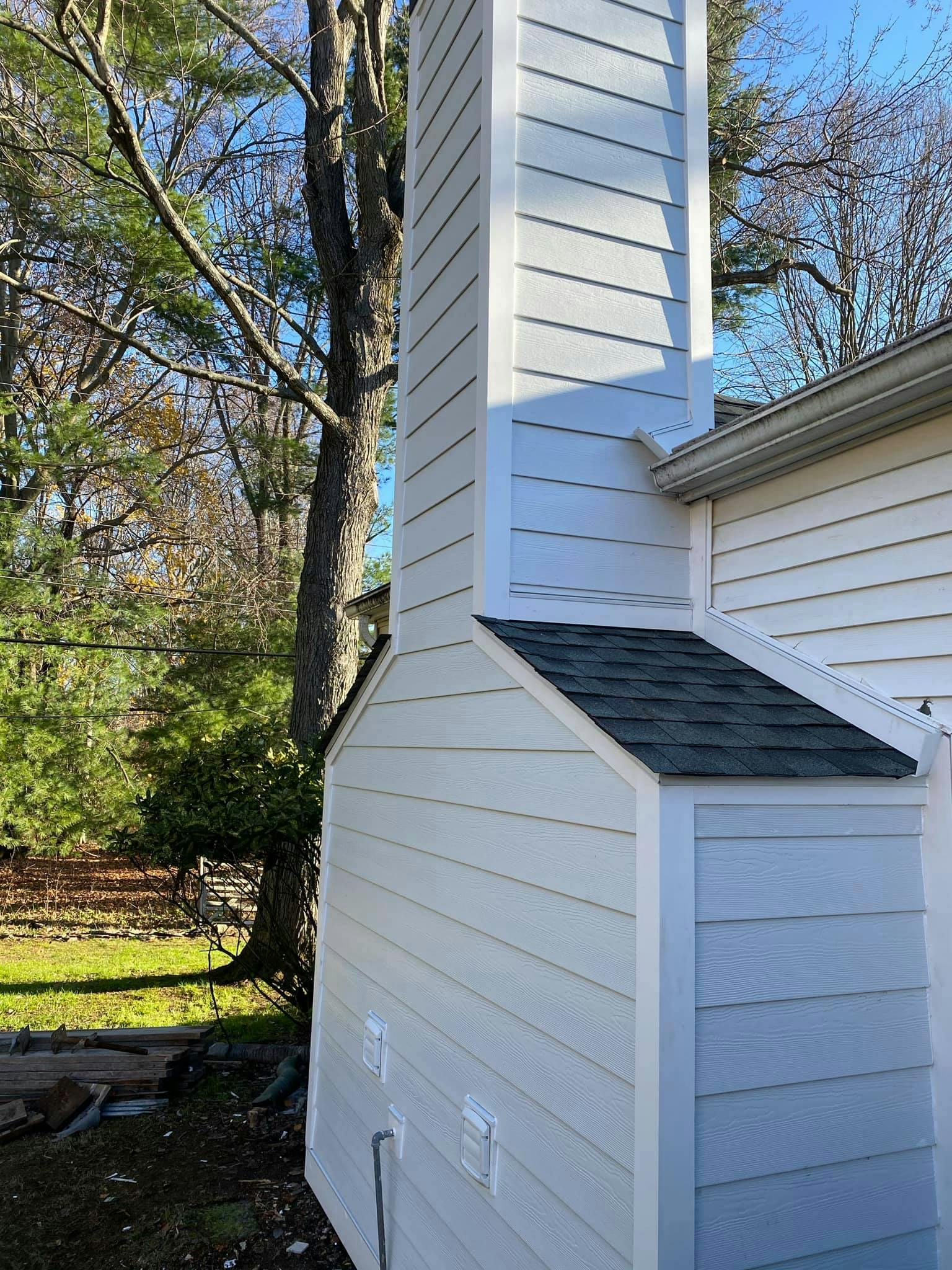 Chimney siding remediation