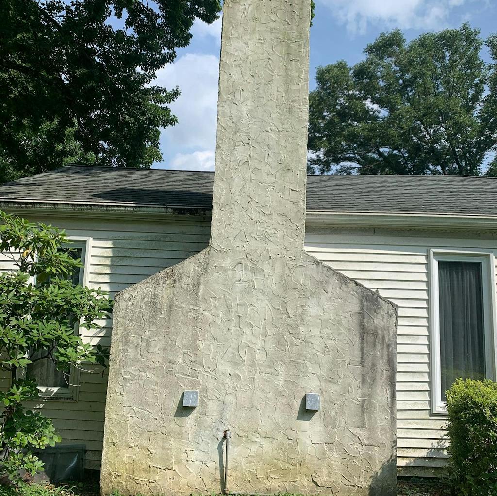 Chimney stucco inspection