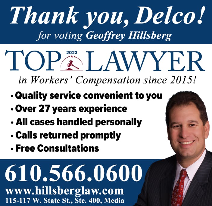 Hillsberg Law Delco Times Top Lawyer