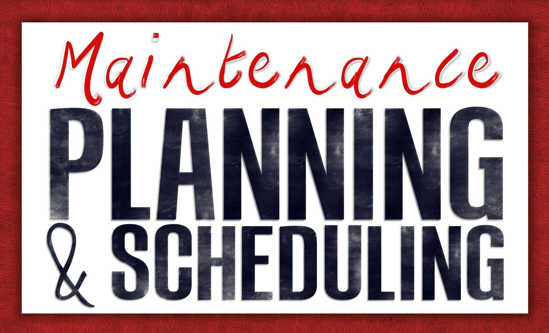 scheduling maintenance for manufacturing equipment