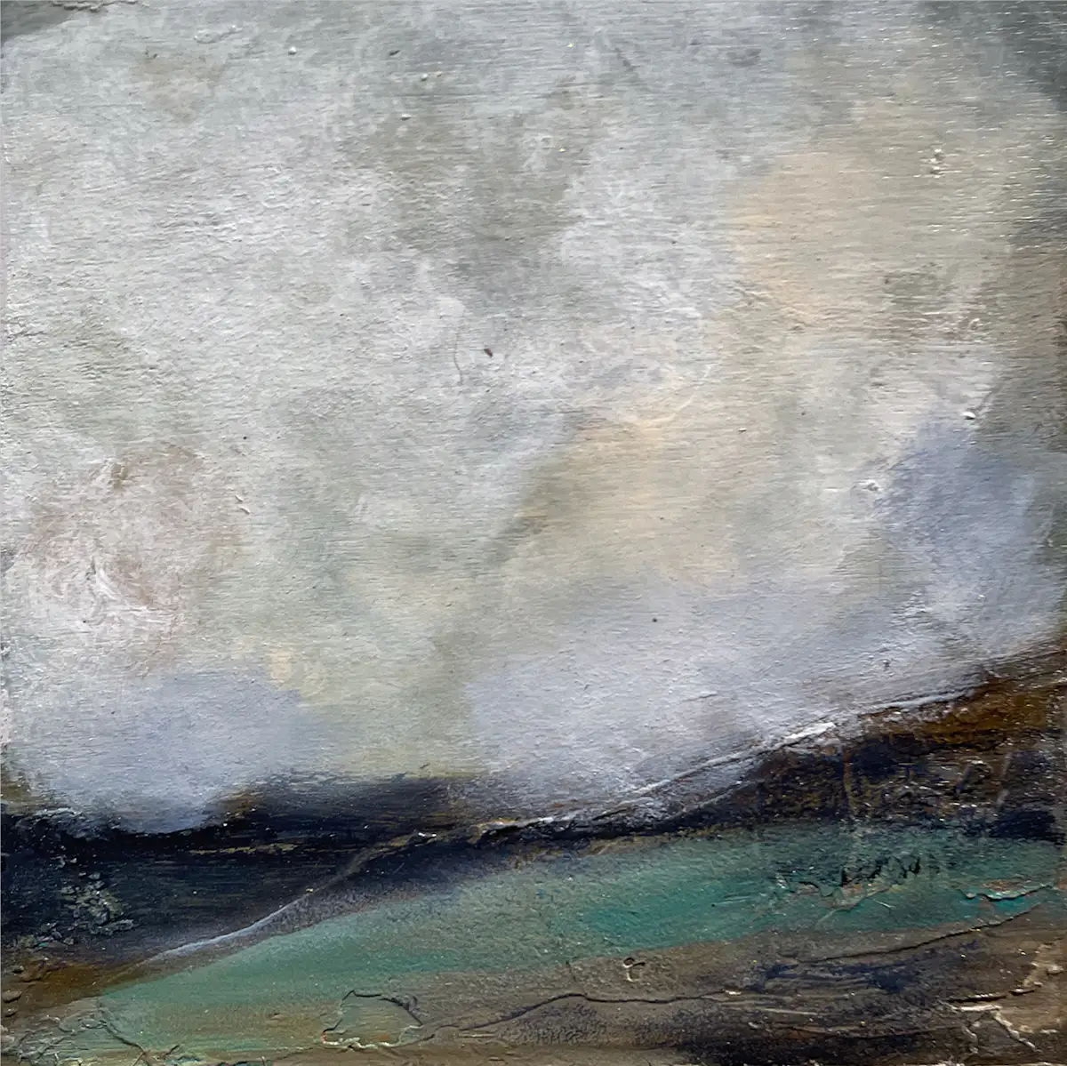 vintage-landscape-on-cradled-wood-18, painting by mandy morroni