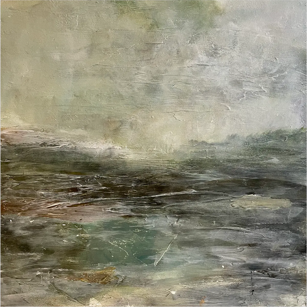 rough seas, miniature painting by mandy morroni