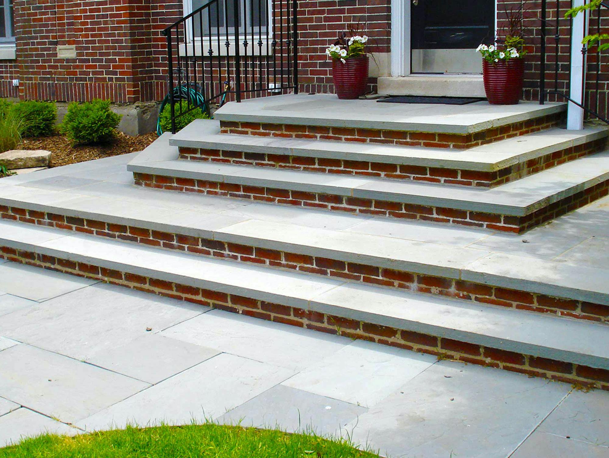 Brick and Flagstone Steps