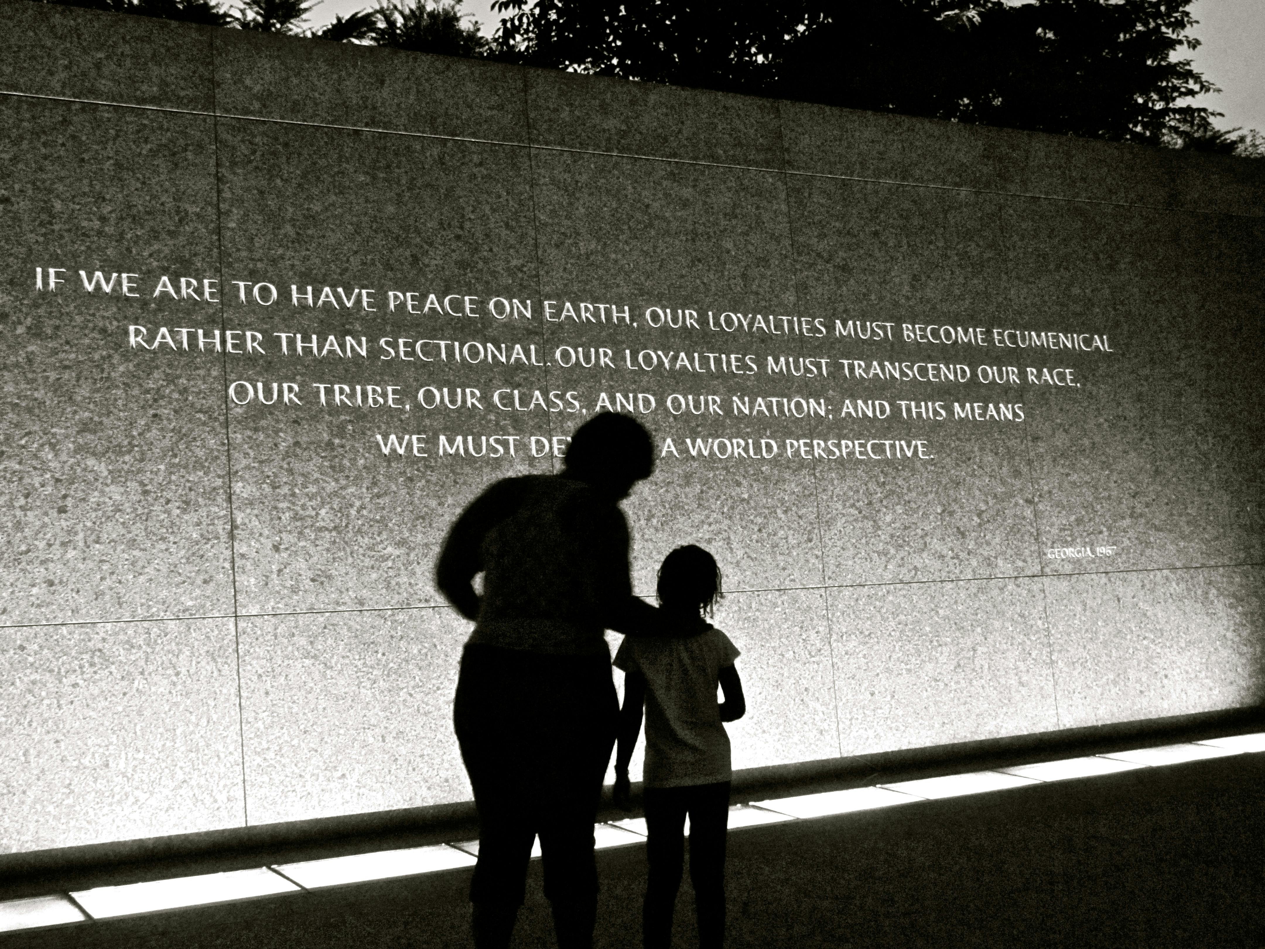 A twilight visit to the Martin Luther King Jr. Memorial in Washington DC.