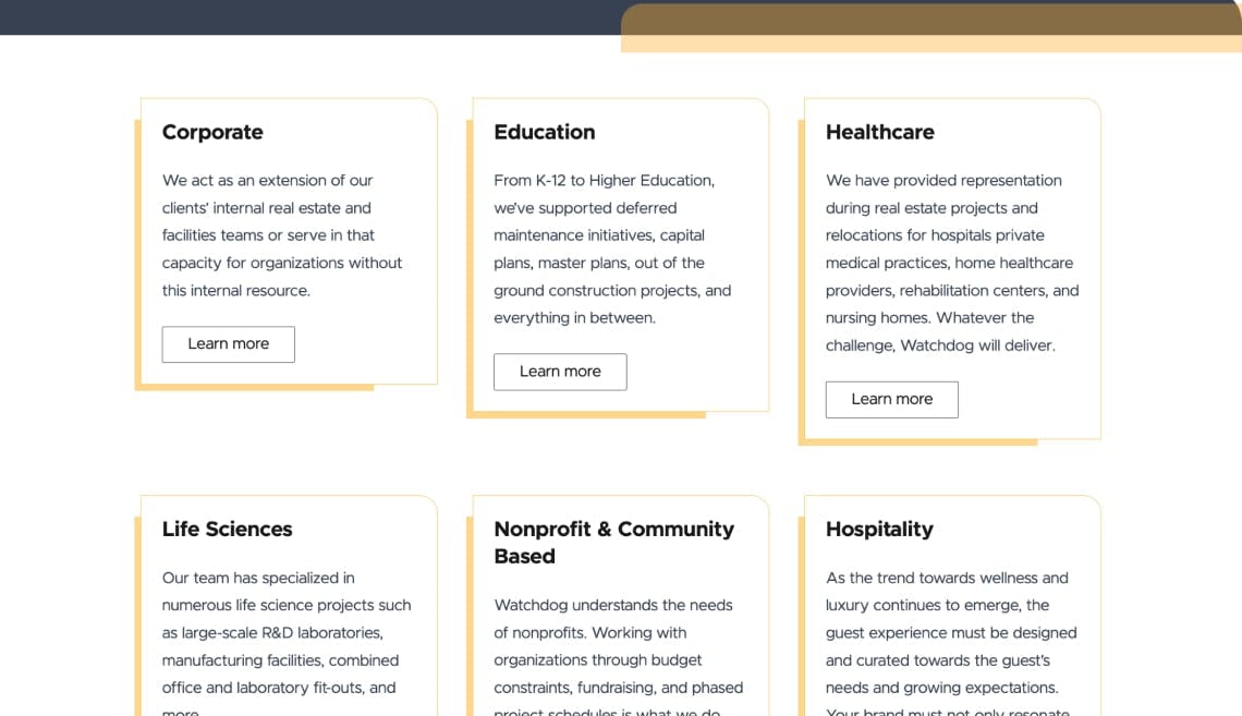 Watchdog Real Estate Project Management case study screenshot