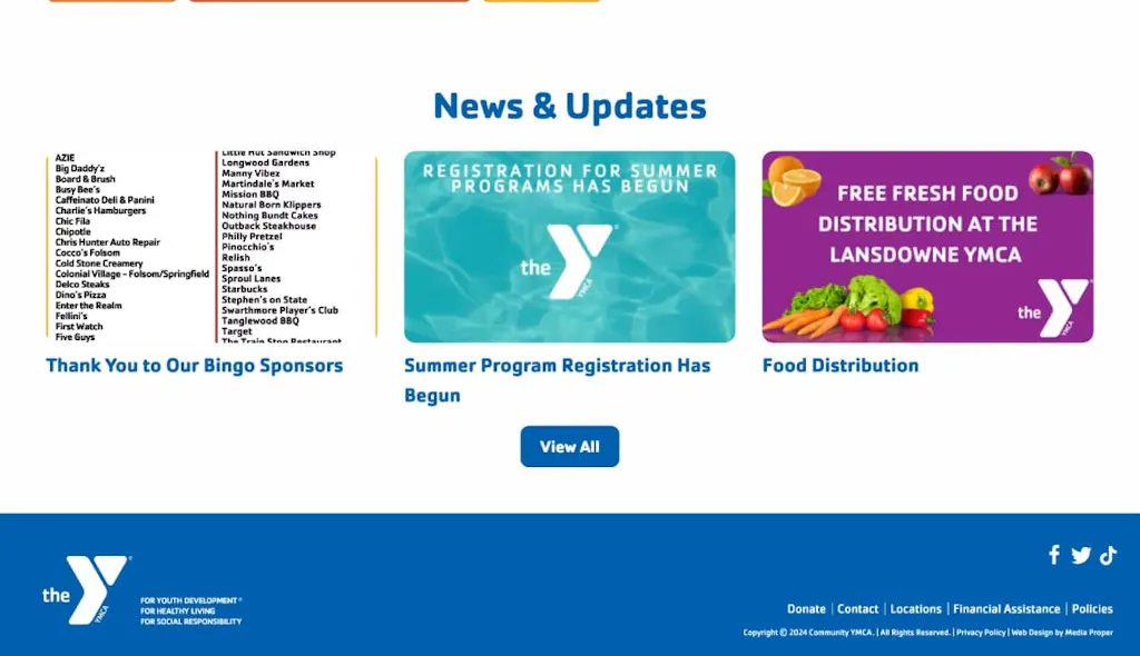 YMCA case study screenshot