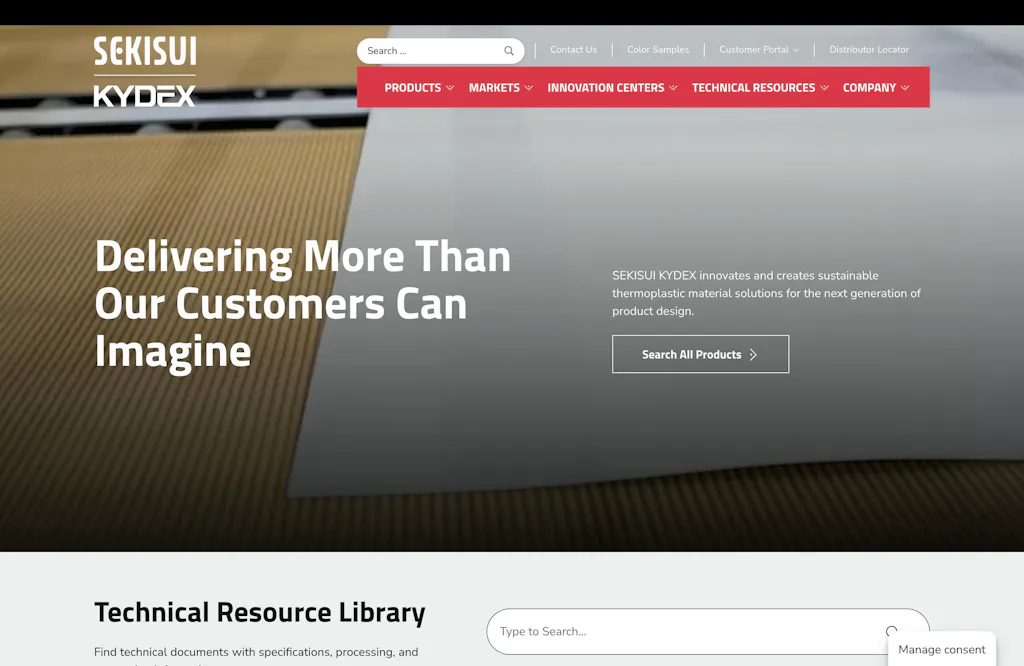 Sekisui Kydex case study screenshot