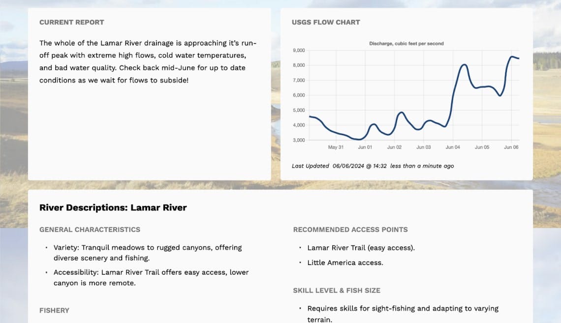 Parks Fly Shop case study screenshot
