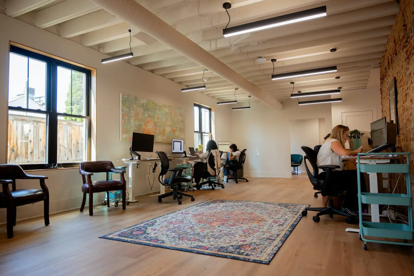The Media Proper studio floor, the team at their desks
