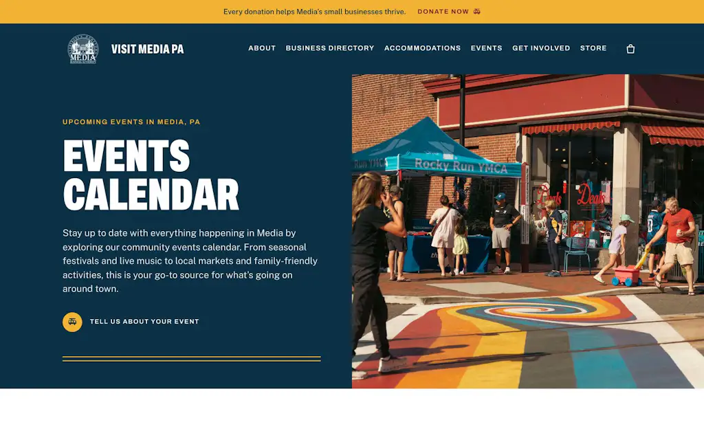 The VisitMediaPA events calendar