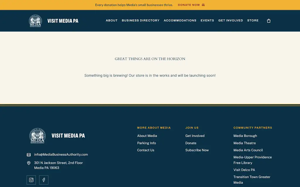 The VisitMediaPA merchandise store
