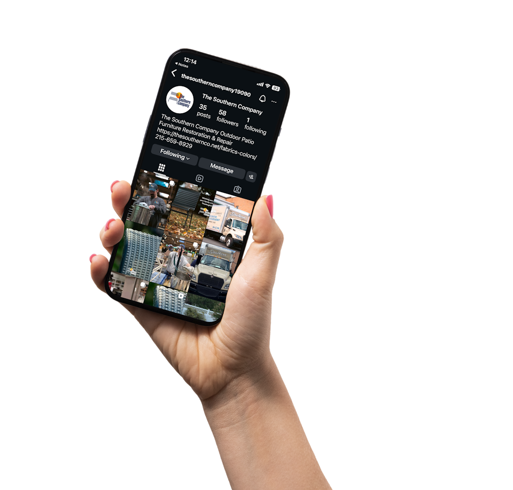 Instagram post mockup on a smartphone