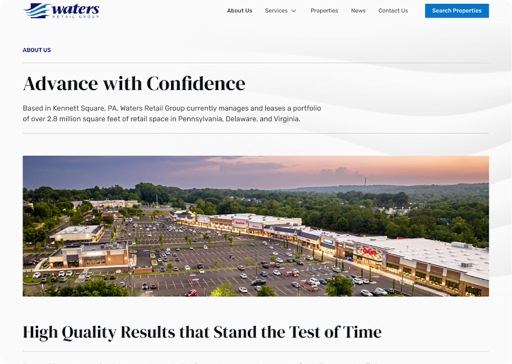Case study website screenshot