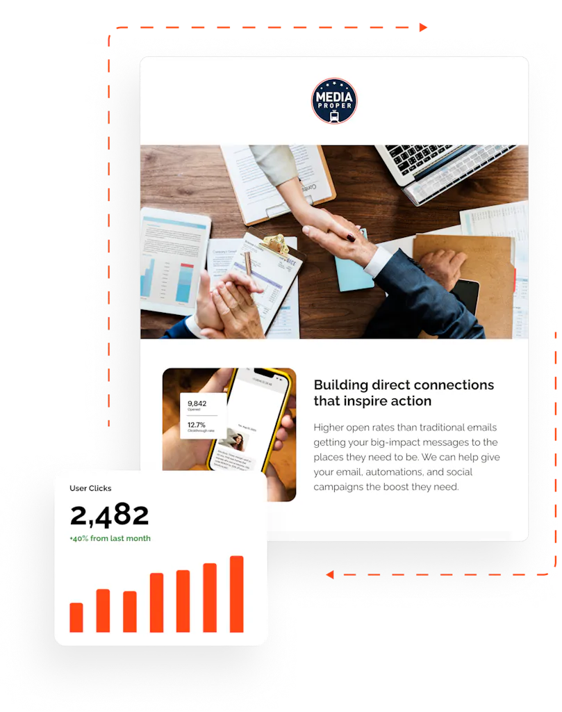 Email marketing campaign mockup