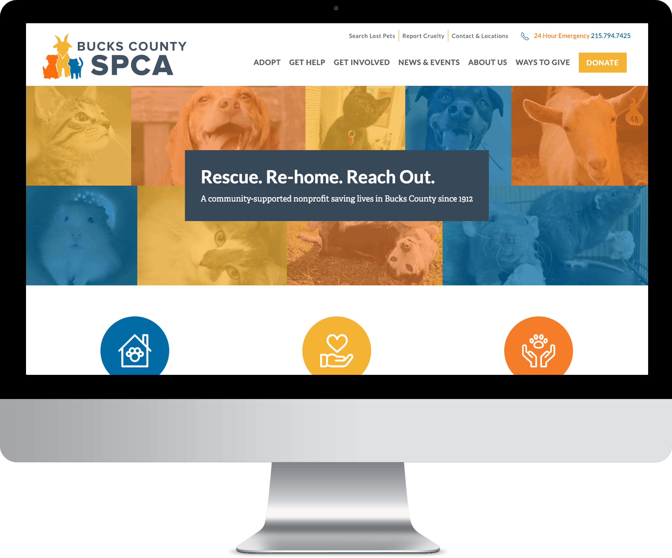 Bucks County SPCA website design