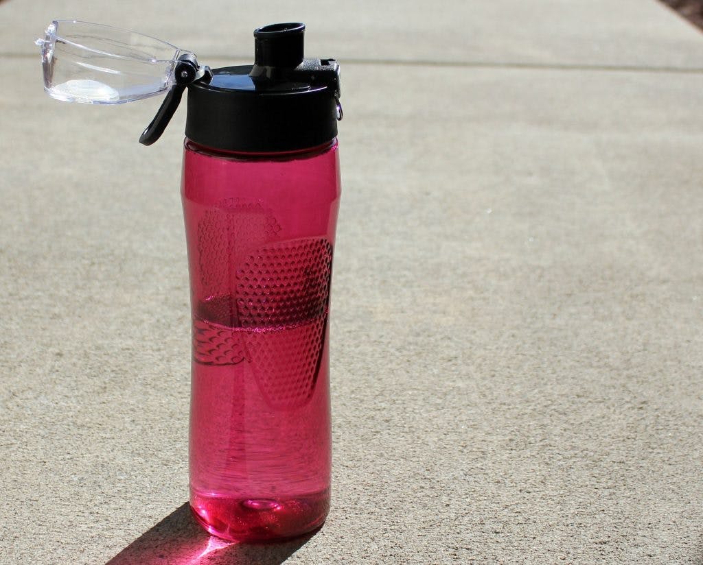 branded reusable water bottle