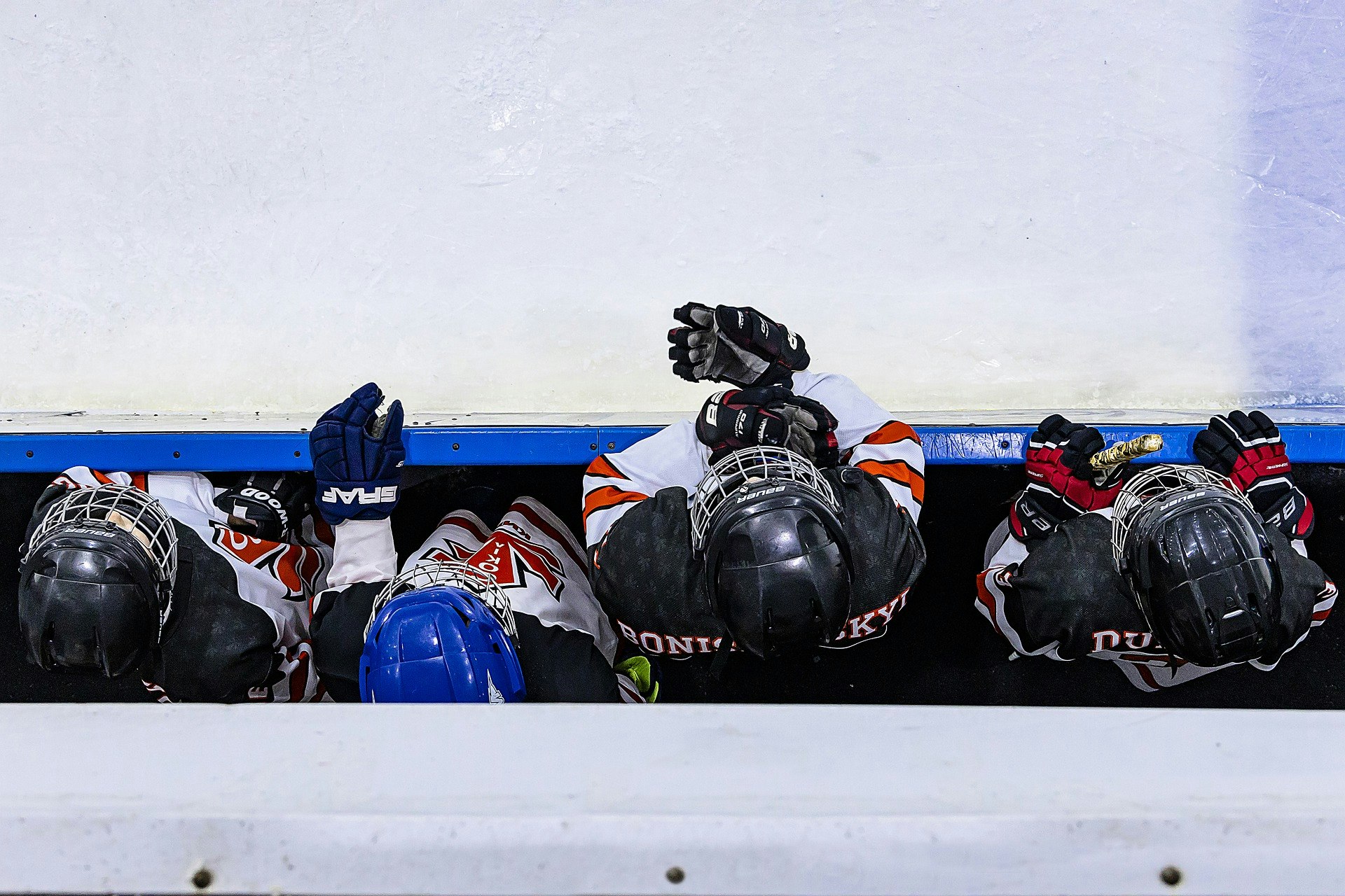Ice hockey league bench