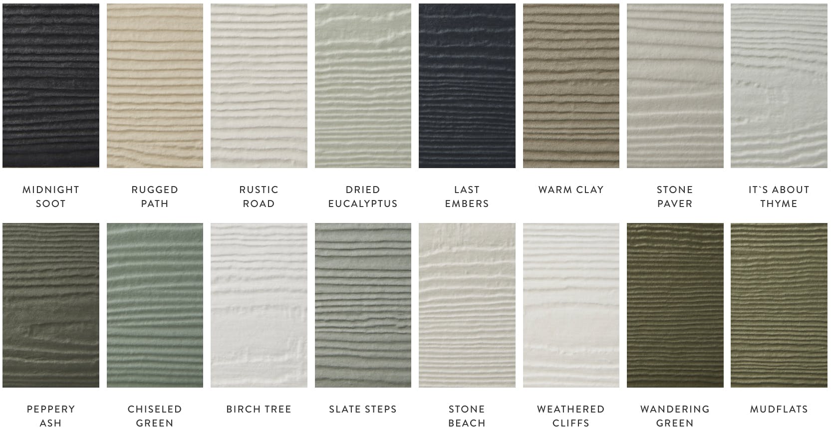 James Hardie Magnolia Collection colors